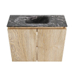 MONDIAZ TURE-DLUX 60cm toiletmeubel Washed Oak. EDEN wastafel Lava positie midden. Zonder kraangat. SW1104122