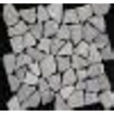 Kerabo Carreau de sol et de mur tessons de marbre gris clair tambourinés mixte aspect pierre naturelle gris par pièce SW88463