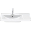 Duravit D-Neo lavabo avec WonderGliss 80x48x17cm 1 trou de robinet rectangulaire Céramique Blanc SW640481