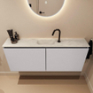 MONDIAZ TURE-DLUX Meuble toilette - 120cm - Cale - EDEN - vasque Opalo - position centrale - 1 trou de robinet SW1104211