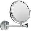 Hansgrohe Logis miroir de rasage universel 2 bras et grossissement 3x 18cm chrome SW241793