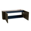 Mondiaz JOYA-DLUX 111.6cm toiletmeubel - ronding links kleur Shadow - Wastafel FAYE positie Rechts 1 kraangat kleur Saba. SW1425158