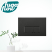 FugaFlow Eccelente Press Plaque de commande DualFlush pour bâti-support Geberit UP320 Métal rectangulaire Noir mat SW1123690