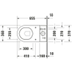 Duravit Starck 3 closet staand 370x430x655mm diepspoel wit TWEEDEKANS OUT14206