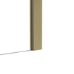 Fortifura Galeria Douchedeur - 70x200cm - scharnieren - deurgreep - vlak - helder veiligheidsglas - Geborsteld Messing PVD (Goud) SW1122598