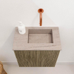 Mondiaz JOYA-DLUX Meuble de toilette 40cm - couleur Dusk - Lavabo FAYE position Droite Sans trou de robinet couleur Saba SW1426035