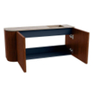Mondiaz JOYA-DLUX 91.6cm toiletmeubel - ronding links kleur Ruby - Wastafel FAYE positie Rechts Zonder kraangat kleur Arena. SW1425308