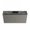MONDIAZ TURE-DLUX meuble WC 100 cm Smoke. EDEN lavabo Lava position milieu. Avec 1 trou de robinet. SW1104092