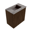 Mondiaz JOYA-DLUX 40cm toiletmeubel - kleur Walnut - Wastafel FAYE positie Midden Zonder kraangat kleur Sombra. SW1424696