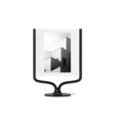 Cadre photo Umbra Wishbone - 10x25x18cm - debout - Aluminium Noir SW999811
