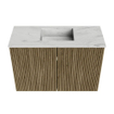 Mondiaz JOYA-DLUX 60cm toiletmeubel - kleur Dusk - Wastafel FAYE positie Midden 1 kraangat kleur Opalo. SW1423284