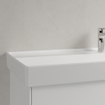 Villeroy & Boch Collaro lavabo à poser sur meuble - 120x47cm - avec trop-plein 1 trou de robinet CeramicPlus blanc SW358341