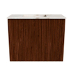 Mondiaz JOYA-DLUX Meuble de salle de bains 50cm - couleur Ruby - Vasque FAYE position Gauche Sans trou de robinet couleur Frappe SW1423446