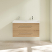 Villeroy & Boch Avento Meuble sous-lavabo 97.6x51.4cm 2 tiroirs Nordic oak SW479510