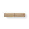 Looox Wood collection Meuble sous lavabo en bois avec 2 tiroirs 140x30x46cm chêne - vieux gris SW546694