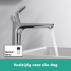 Hansgrohe Focus wastafelkraan verhoogd met waste chroom SW94946