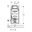 Geberit Inbouwreservoir met frame SW1237143