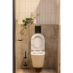 QeramiQ Dely WC suspendu à fond creux Rimless 36.3x51.7cm avec abattant softclose Blanc mat SW543432