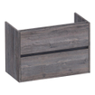 BRAUER Adore meuble sous-lavabo peu profond - 80x39x55cm - 2 tiroirs à fermeture douce - sans poignées - 1 découpe pour siphon - Driftwood SW1198472