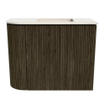 Mondiaz JOYA-DLUX 51.6cm toiletmeubel - ronding links kleur Shadow - Wastafel FAYE positie Rechts Zonder kraangat kleur Meli. SW1424905