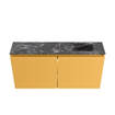MONDIAZ TURE-DLUX Meuble de WC 100cm Ocre. Lavabo EDEN Lava position droite. Sans trou de robinet. SW1103881