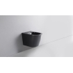 FugaFlow Eccelente Pietra Pack WC suspendu - 36,3x51,7cm - chasse profonde - sans rebord - abattant 35mm - noir mat SW1469370