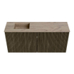 Mondiaz JOYA-DLUX 90cm meuble de salle de bains - couleur Shadow - Vasque FAYE position Gauche 1 trou de robinet couleur Arena. SW1424797