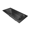 Xenz Nassau Duobad - 200x90x52 - afvoer Midden - acryl - ebony SW103309