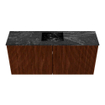 Mondiaz JOYA-DLUX 90cm meuble de toilette - couleur Ruby - Vasque FAYE position Milieu Sans trou de robinet couleur Lava. SW1423635