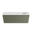 MONDIAZ TURE-DLUX Meuble toilette - 120cm - Army - EDEN - vasque Opalo - position droite - 1 trou de robinet SW1104206