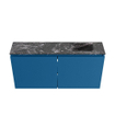 MONDIAZ TURE-DLUX Meuble WC 100cm Jeans. Lavabo EDEN Lava position droite. Sans trou de robinet. SW1105195