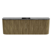 Mondiaz JOYA-DLUX 123.2cm toiletmeubel - ronding links en rechts kleur Dusk - Wastafel FAYE positie Midden Zonder kraangat kleur Lava. SW1423289