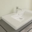 Villeroy & Boch Subway 2.0 lavabo pour meuble - meulé 80x47cm - avec trou de robinet avec trop-plein ceramic+ blanc 1025017