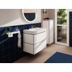 Hansgrohe Xilesa E Meuble sous-lavabo - 78x47cm - 2 tiroirs - blanc mat SW1406583