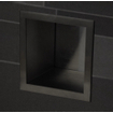 Saniclass Hide Porte-papier toilette réserve Inox Noir mat SW538310