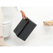 Brabantia Bo Poubelle à déchets - 12 litres - seau intérieur en plastique - noir mat SW1026535