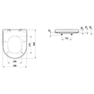 Laufen closetzitting met dempingsmechanisme afneembaar systeem duroplast wit 0084010