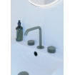 Crosswater 3ONE6 Mitigeur lavabo - bas - bec courbé 16.1cm - eau froide/chaude - Slate (gunmetal) SW928249