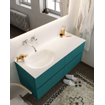 Mondiaz VICA ensemble de meuble de salle de bain - 120cm - meuble sous lavabo smag - 4 tiroirs - lavabo moon gauche - sans trou de robinet XL version 60cm de haut SW1090028