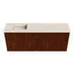 Mondiaz JOYA-DLUX Meuble de salle de bains 100cm - couleur Ruby - Vasque FAYE position Gauche Sans trou de robinet couleur Meli. SW1425366