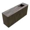 Mondiaz JOYA-DLUX 90cm meuble de toilette - couleur Shadow - Vasque FAYE position Droite Sans trou de robinet couleur Oza. SW1425050