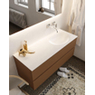 Mondiaz VICA ensemble de meuble de salle de bain - 120cm - meuble sous-vasque repos - 2 tiroirs - lavabo moon droite - sans trou de robinet XL version 60cm haut SW1089695