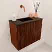 Mondiaz JOYA 50cm meuble de toilette - couleur Ruby - Vasque FAYE position Gauche Sans trou de robinet couleur Urban SW1421802