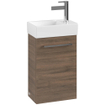 Villeroy & Boch Avento meuble bas pour lavabo - 1 porte 34x51,4x20,2cm - charnières à gauche chêne arizona SW448533