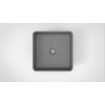 Arcqua Case Vasque à poser - 37x37cm - Carré - Marbre coulé - Gris mat SW767315
