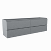 Mondiaz HAY wastafelonderkast - 160x40x50cm - 4 lades - uitsparing links en rechts - softclose - Plata SW1016126