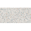 Prissmacer Cerámica Gobi Carrelage Terrazzo - 60x120cm - rectifié - Blanc mat SW928420