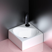 Clou Flush hoekfontein 27x27x10cm met kraangat Keramiek Wit SW9333