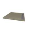 xenz easy tray douchevloer 90x90x5cm rechthoek acryl klei SHOWROOMMODEL SHOW20174