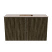 Mondiaz JOYA-DLUX Meuble de salle de bains 70cm - couleur Shadow - Vasque FAYE position Milieu 1 trou de robinet couleur Saba. SW1425106